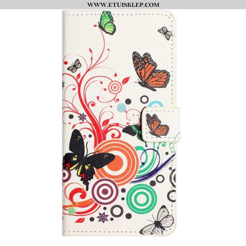 Etui Folio do iPhone 15 Tylko Motyle